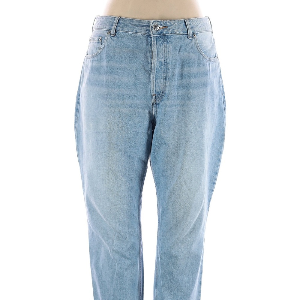 Everlane 33 Waist The Curvy 90s Cheeky Straight Organic Cotton Light Blue Jeans